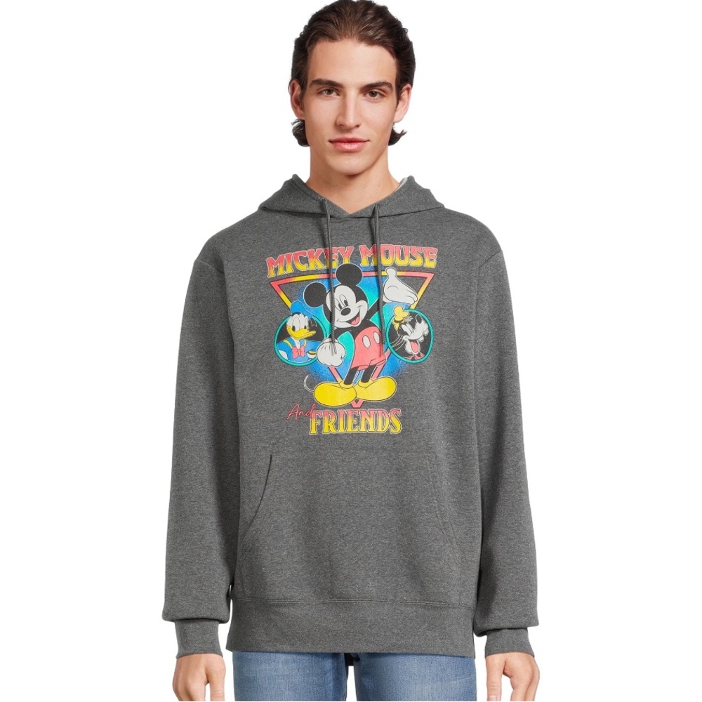 Disney Men's Mickey and Friends Graphic Hoodie Size L NWT